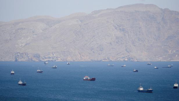 Vessels in the Strait of Hormuz