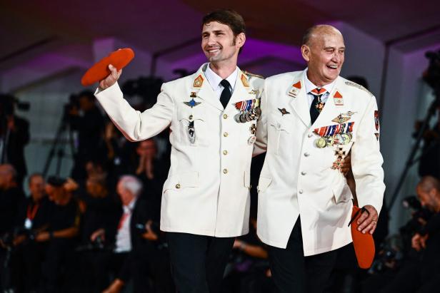 Mario und Charles Falak-Eismayer beim Filmfestival in Venedig