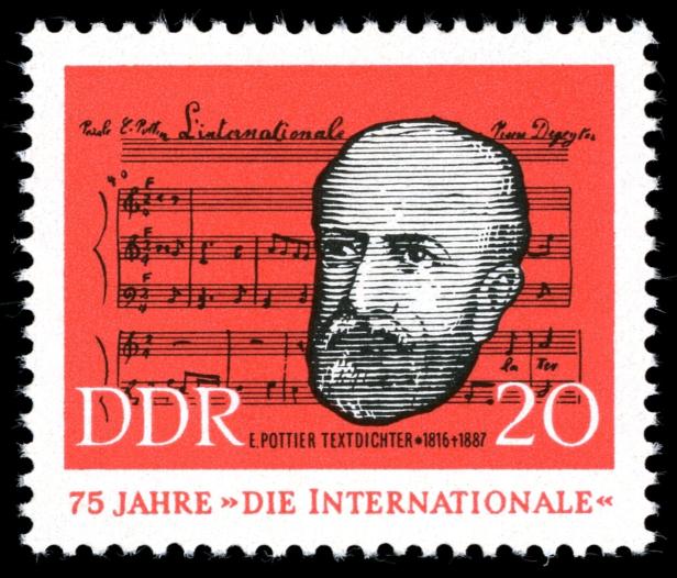 Briefmarke DDR Eugène Pottier