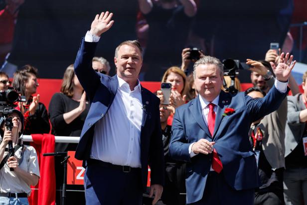 1. MAI-AUFMARSCH DER SPÖ: BABLER (SPÖ) / LUDWIG (SPÖ)
