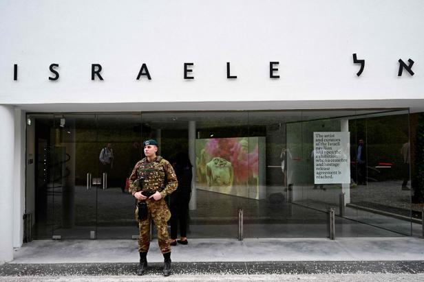 TOPSHOT-ITALY-ART-BIENNALE-ISRAEL
