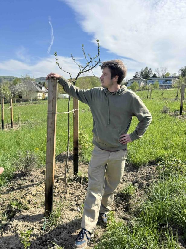 Am neuen Anbaugebiet des Vereins MUT.