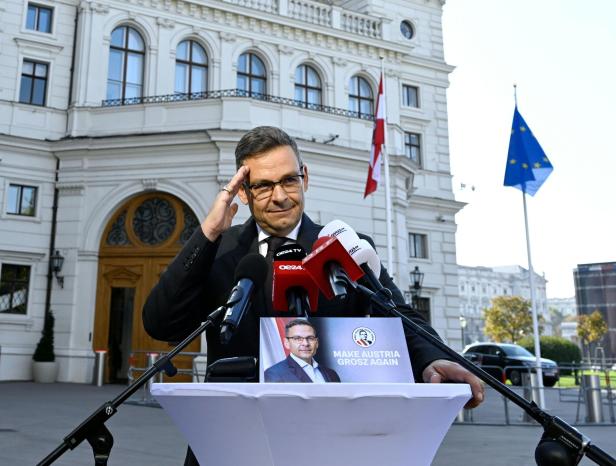 Hofburg-Wahlkampf Gerald Grosz