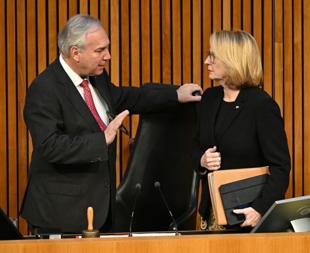 Nationalratspräsident Rosenkranz und Doris Bures, Dritte Nationalratspräsidentin