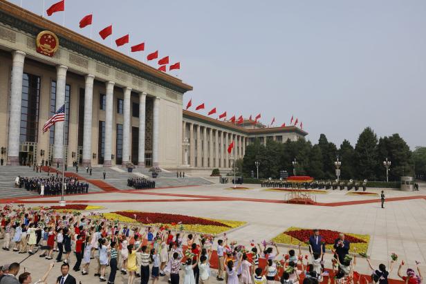 US President Donald Trump visits China