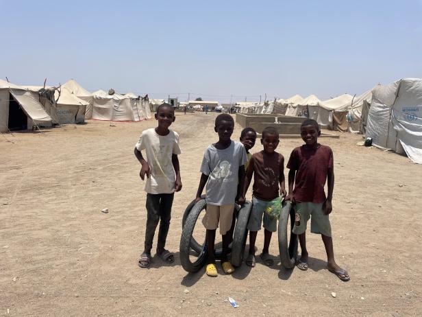 Kinder im Camp in Port Sudan.