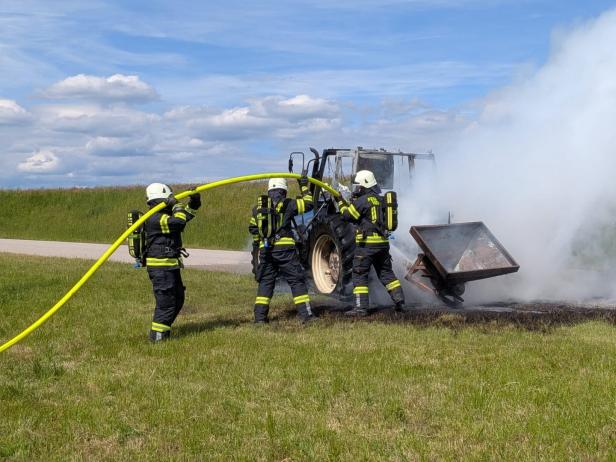 Löscharbeiten führten rasch zum Erfolg.