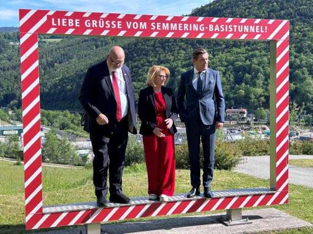 ÖBB-Chef Andreas Matthä, Nationalratspräsidentin Doris Bures und Mobilitätsminister Peter Hanke.