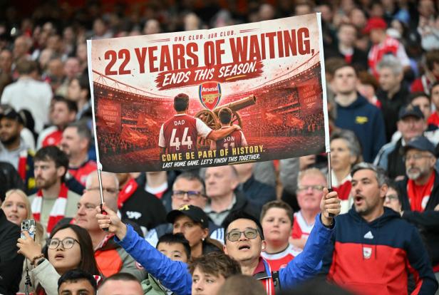 Arsenal-Fans feiern
