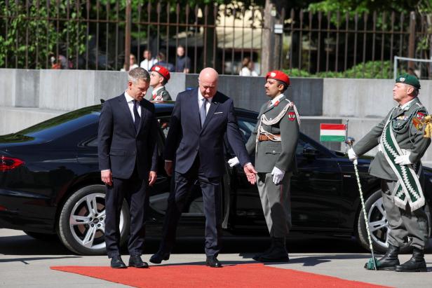 Kanzler Stocker empfängt Premier Magyar in Wien.