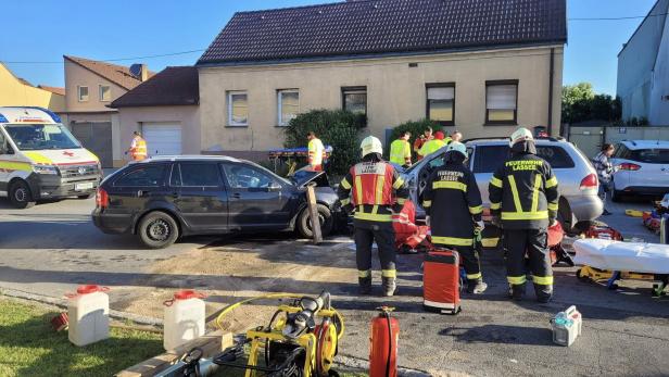 Sieben Verletzte forderte der Unfall in Lassee.