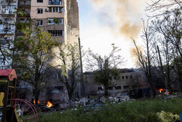 Russian military strike in Kramatorsk