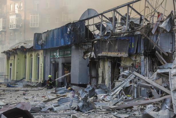 Russian drone and missile attack hits several sites across Kyiv