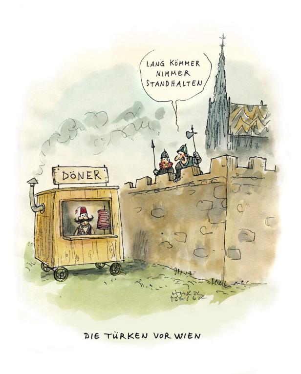 Ananas Kunstverlag Cartoon: Türken vor Wien