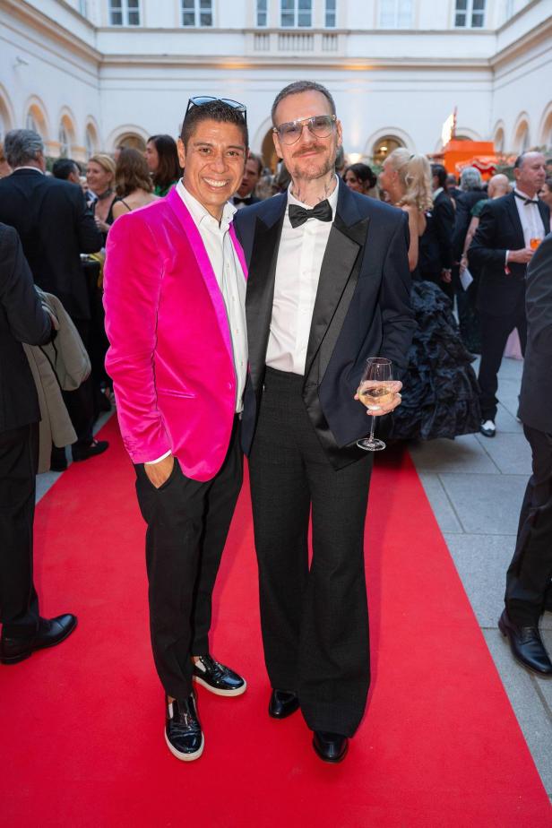 Die Designer Alexis F. Gonzalez und Thomas Kirchgrabner auf dem Red Carpet
