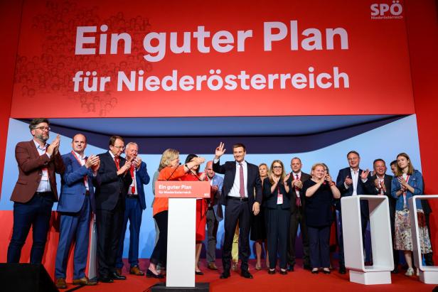LANDESPARTEITAG SPÖ NIEDERÖSTERREICH: HERGOVICH (SPÖ) / BABLER (SPÖ) / SCHUMANN (SPÖ)