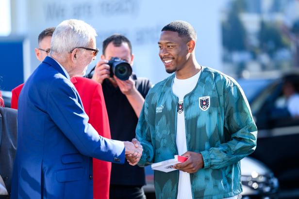 David Alaba und Alexander Van der Bellen