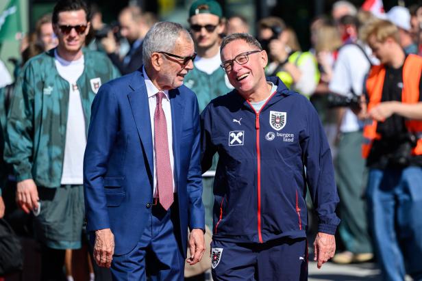 Van der Bellen mit Ralf Rangnick.