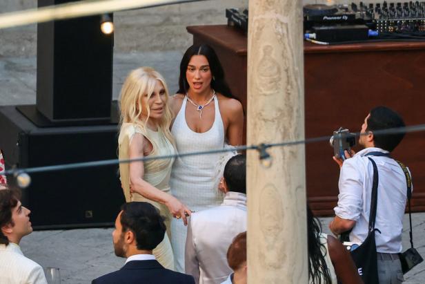 Dua Lipa celebrates wedding festivities with her husband Callum Turner in Palermo