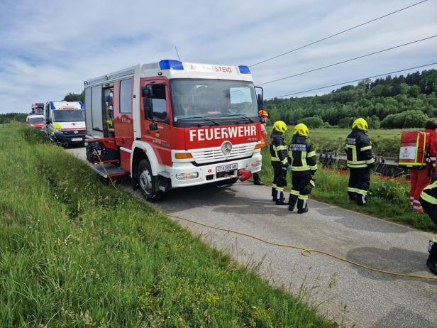 Bergungsarbeiten der FF Allentsteig nach dem Zugsunglück