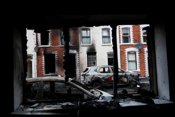 Aftermath of anti-immigrant protests after a June 8 knife attack left a man seriously injured and prompted police to declare a critical incident, in Belfast