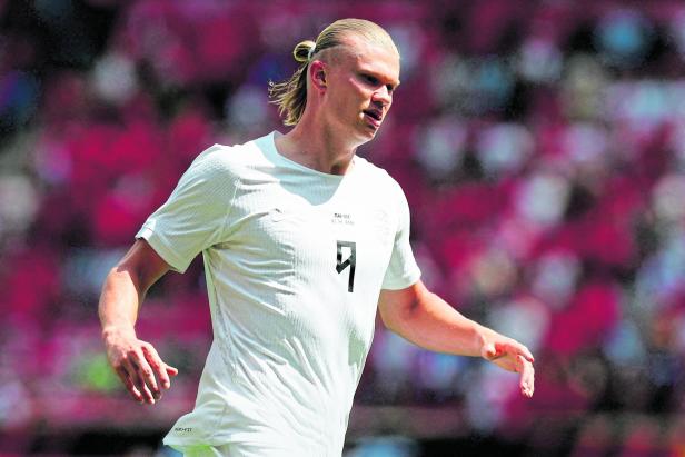 Erling Haaland mit Norwegen-Trikot