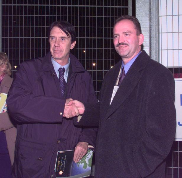 Cesare Maldini gemeinsam mit Herbert Prohaska 