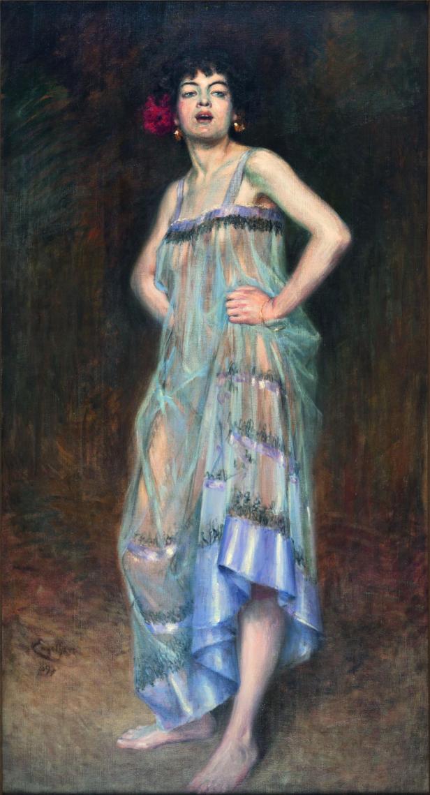 Josef Engelhart, Spanische Tänzerin, 1897