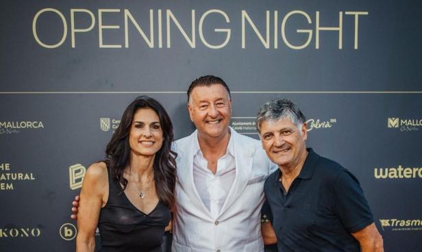 Gabriela Sabatini mit Veranstalter Edwin Weindorfer und Turnierdirektor Toni Nadal