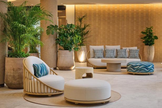 Die neu gestaltete Lobby des Hotels