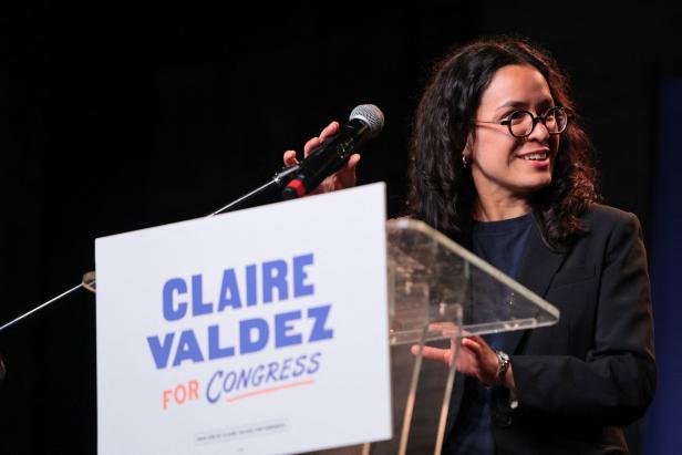 US-NYC-CONGRESSIONAL-CANDIDATE-CLAIRE-VALDEZ-HOLDS-PRIMARY-NIGHT
