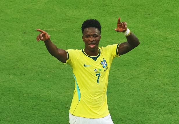 Vinicius Junior erzielte beim 3:0 gegen Schottland einen Doppelpack