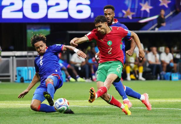 Kapitän Achraf Hakimi traf für Marokko zum 1:1