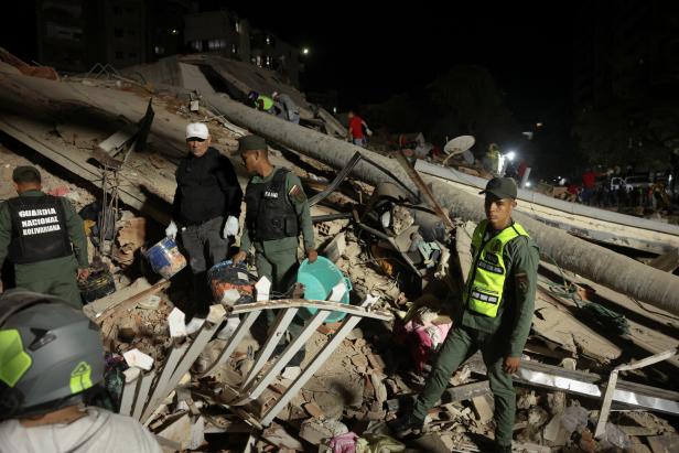 Aftermath of an earthquake in Caracas