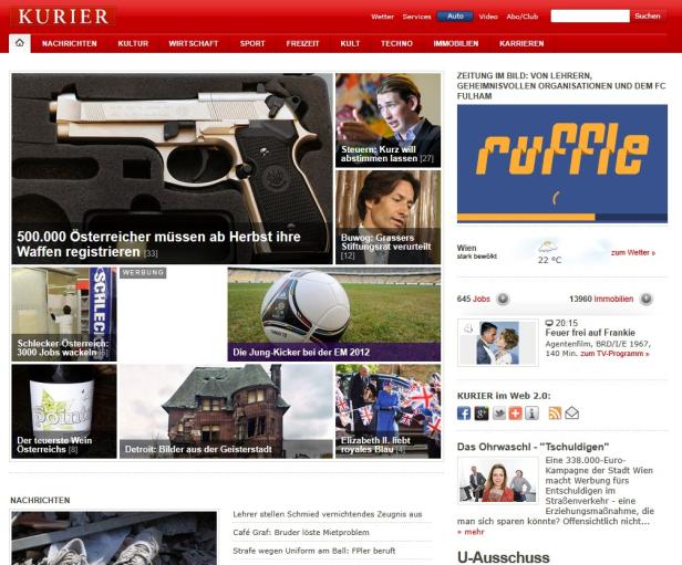 KURIER Screenshot