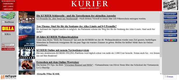 KURIER Screenshot