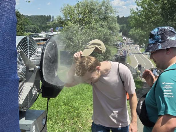 Beliebt: Wasservernebler auf dem Red Bull Ring