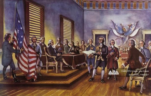 Unabhängigkeitserklärung USA 4.7.1776 - Declaration of Independence USA 4.7.1776 -