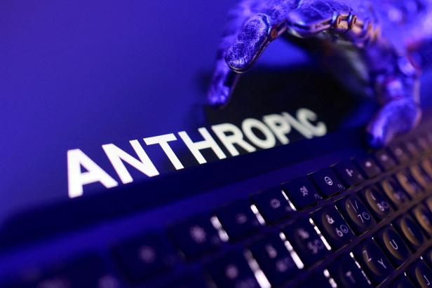 FILE PHOTO: Illustration shows Anthropic logo
