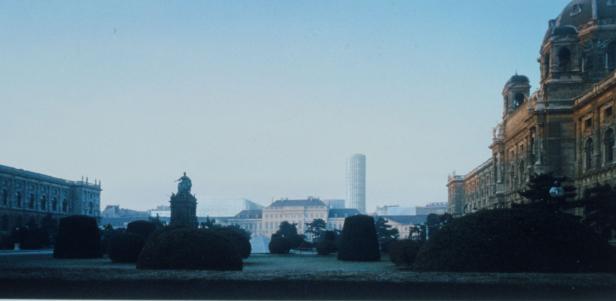 Fotomontage mit Turm