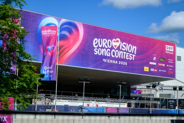 ++ THEMENBILD ++ EUROVISION SONG CONTEST (ESC) 2026: BRANDING / LOGO / WERBUNG / STADTHALLE