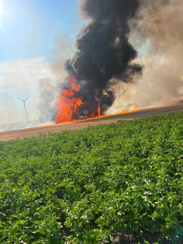 Mähdrescherbrand Lassee