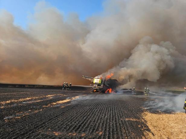 Mähdrescherbrand Lassee