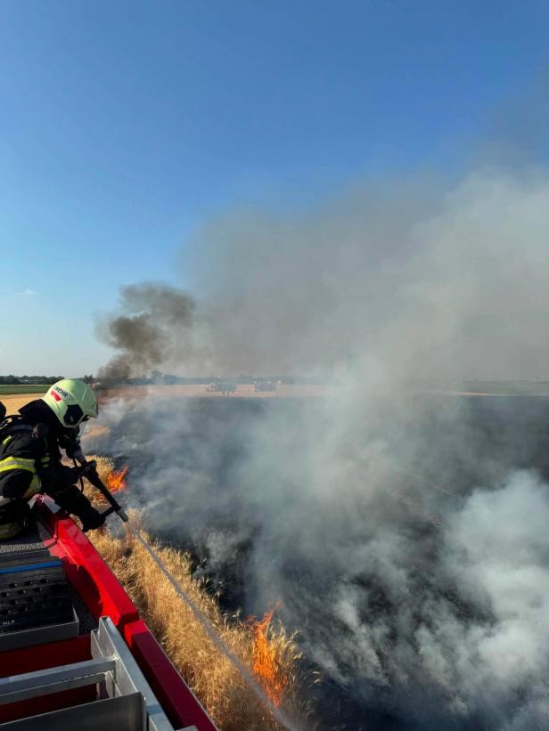 Mähdrescherbrand Lassee