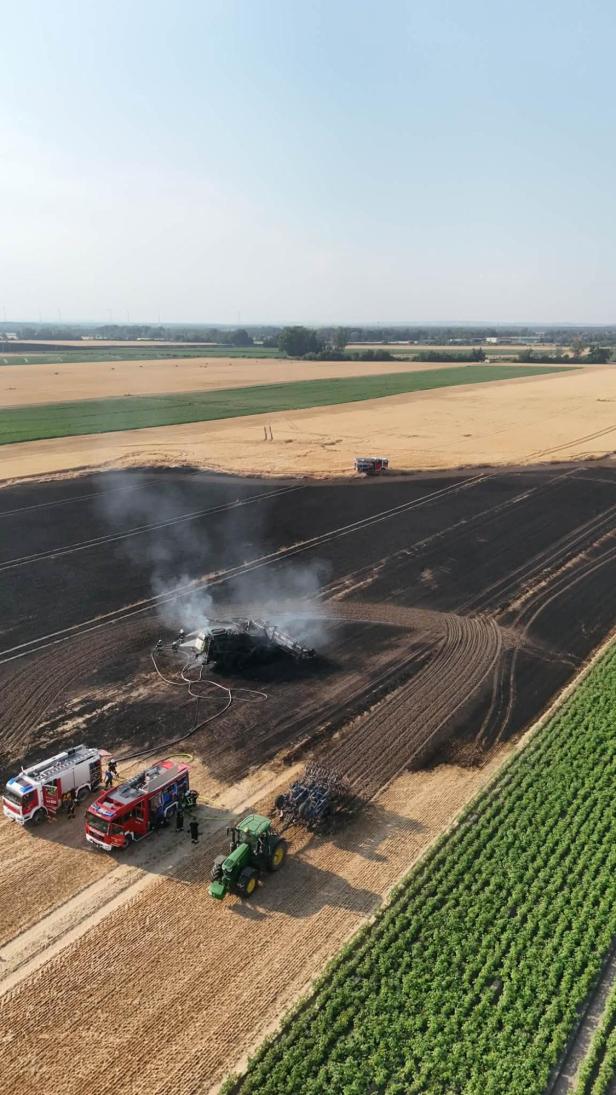 Mähdrescherbrand Lassee