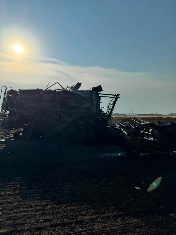 Mähdrescherbrand Lassee