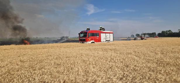 Mähdrescherbrand Lassee