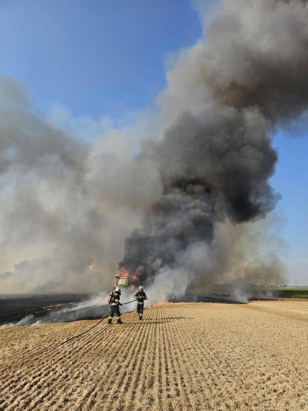 Mähdrescherbrand Lassee