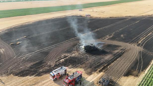 Mähdrescherbrand Lassee