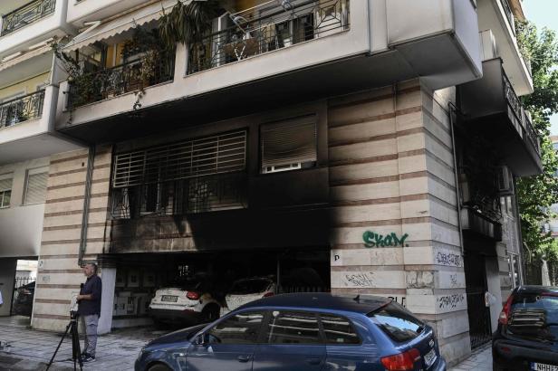 GREECE-POLITICS-EXPLOSION-POLICE